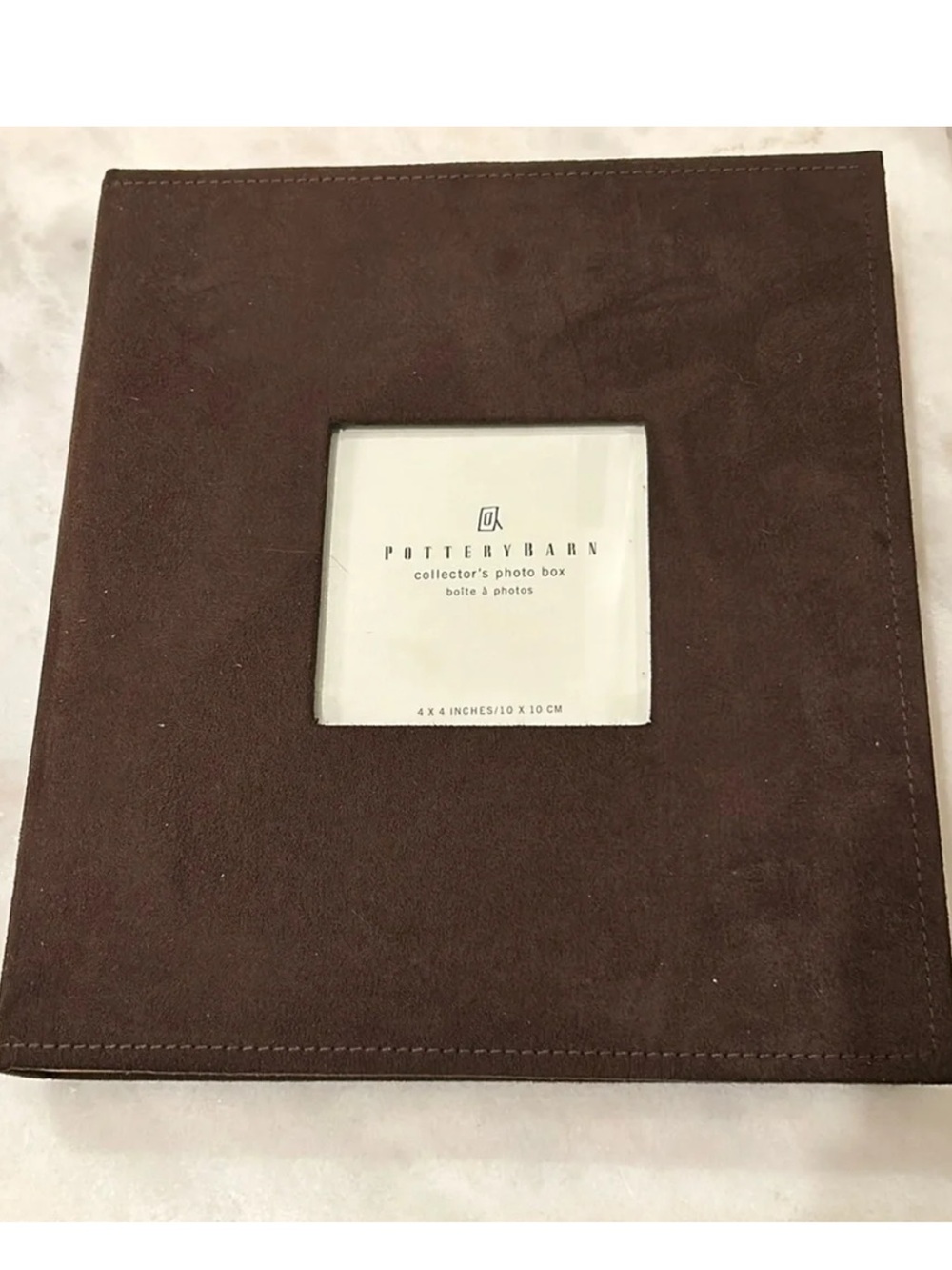 Pottery Barn faux suede  Brown